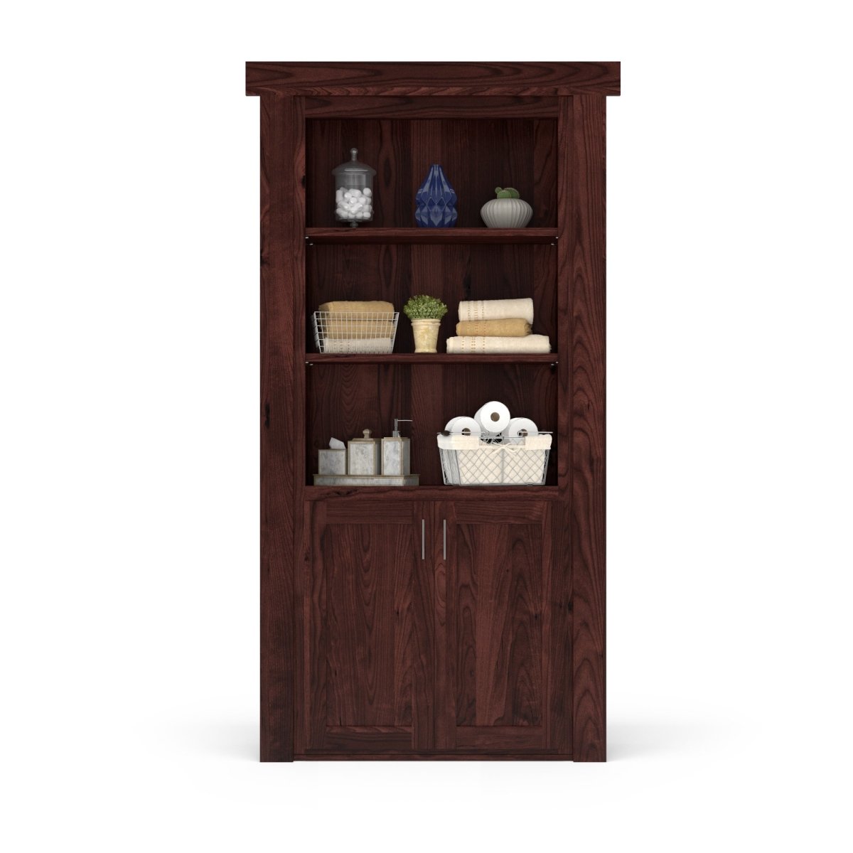 Hidden Flush Mount Knotty Alder Hamper Door - Murphy Door, Inc.