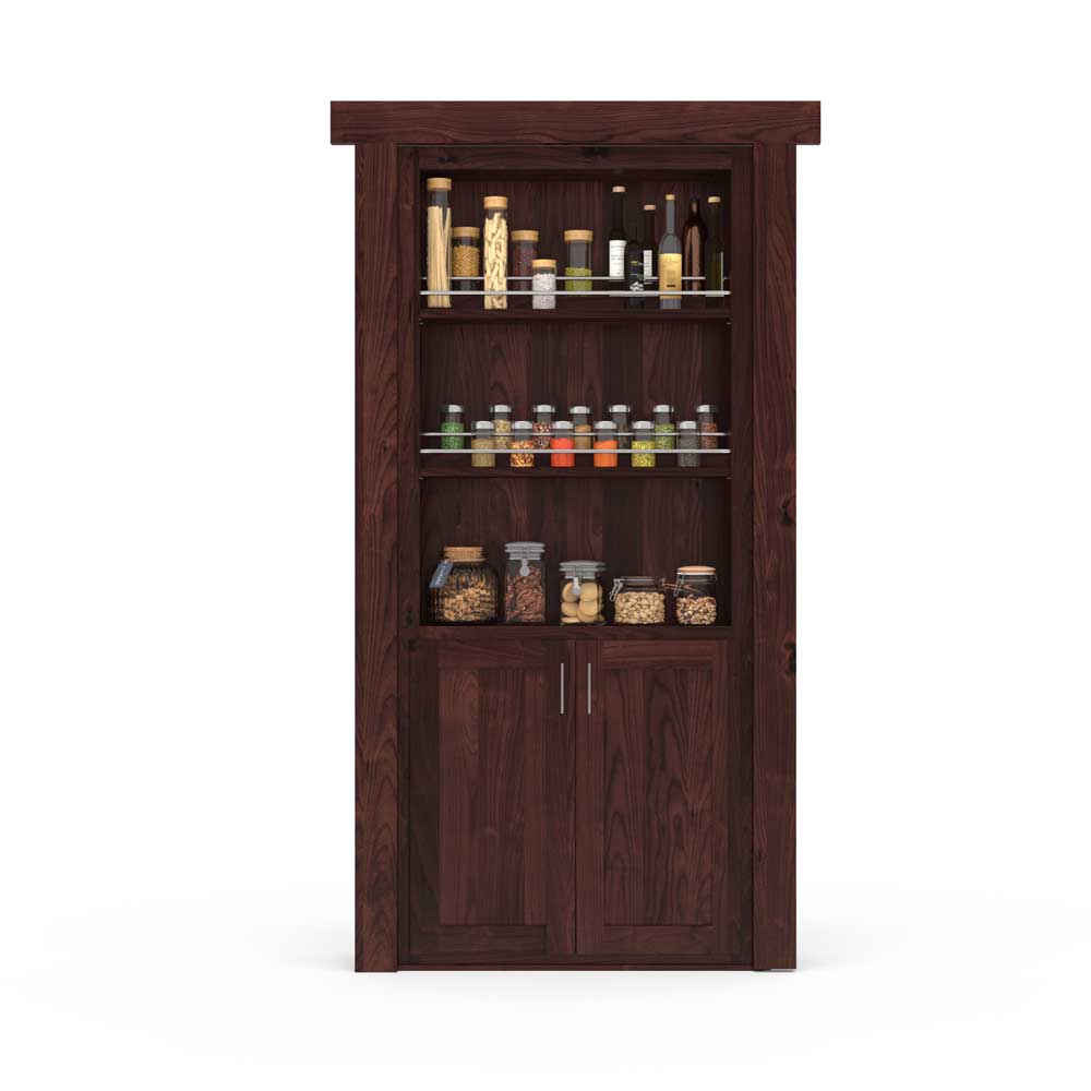 Hidden Flush Mount Knotty Alder Spice Rack Door - Murphy Door, Inc.