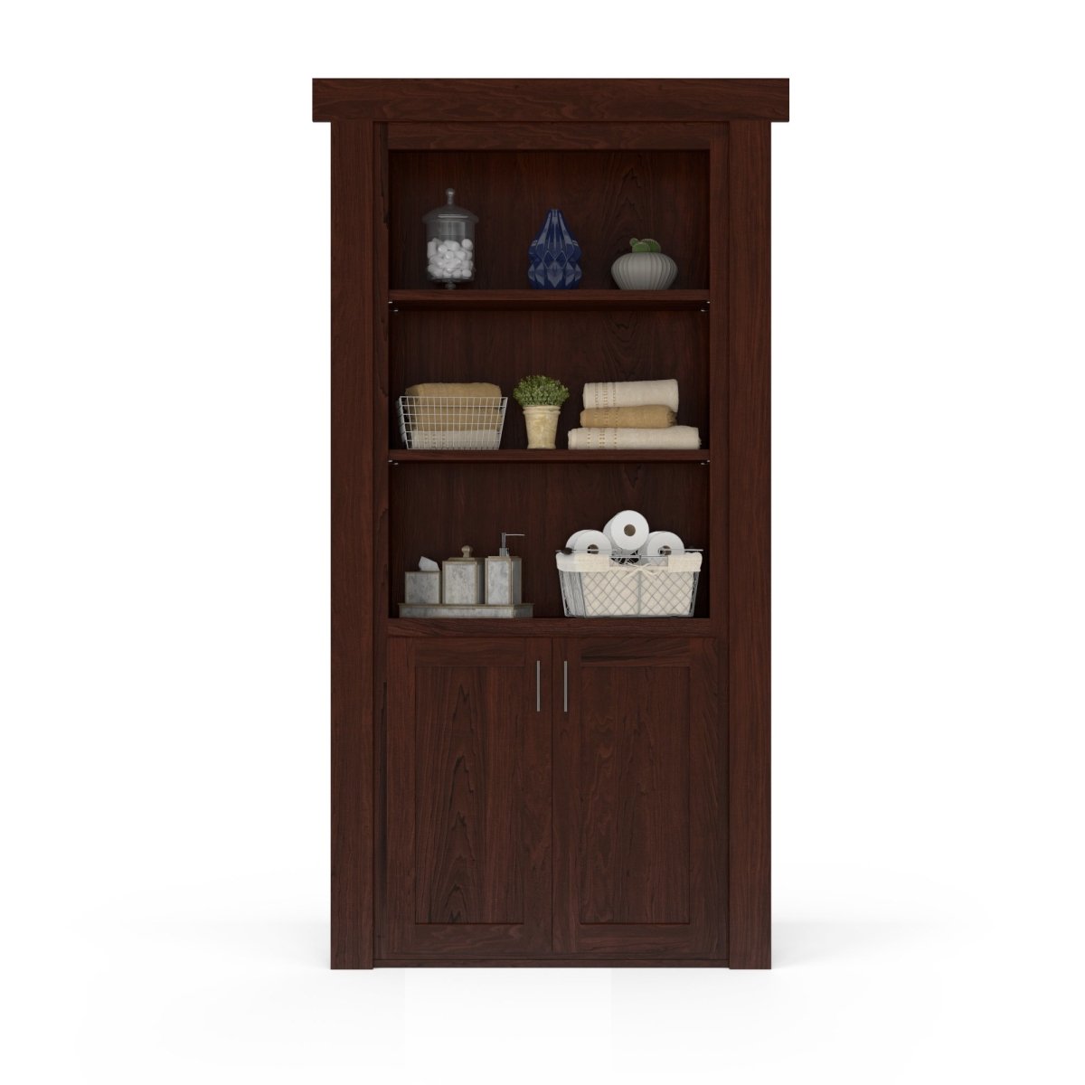Hidden Flush Mount Maple Hamper Door - Murphy Door, Inc.