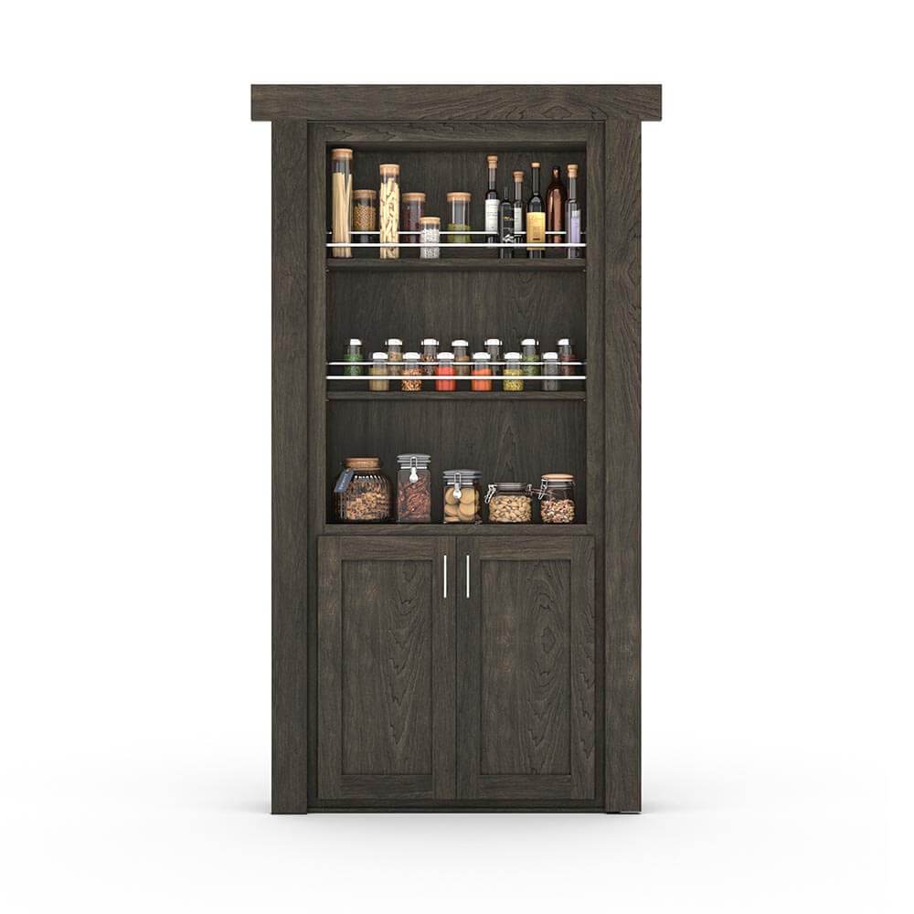 Hidden Flush Mount Maple Spice Rack Door - Murphy Door, Inc.