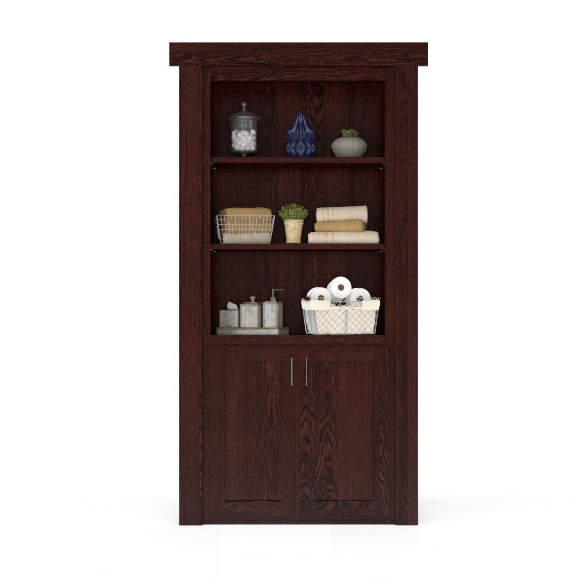 Hidden Flush Mount Oak Hamper Door - Murphy Door, Inc.