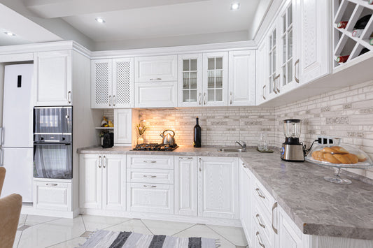 Minimalist style in a kitchen with clean, modern finishes