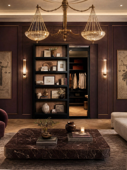 Libra inspired Hidden Murphy Sliding Bookcase Door♎️✨Which room would you choose?