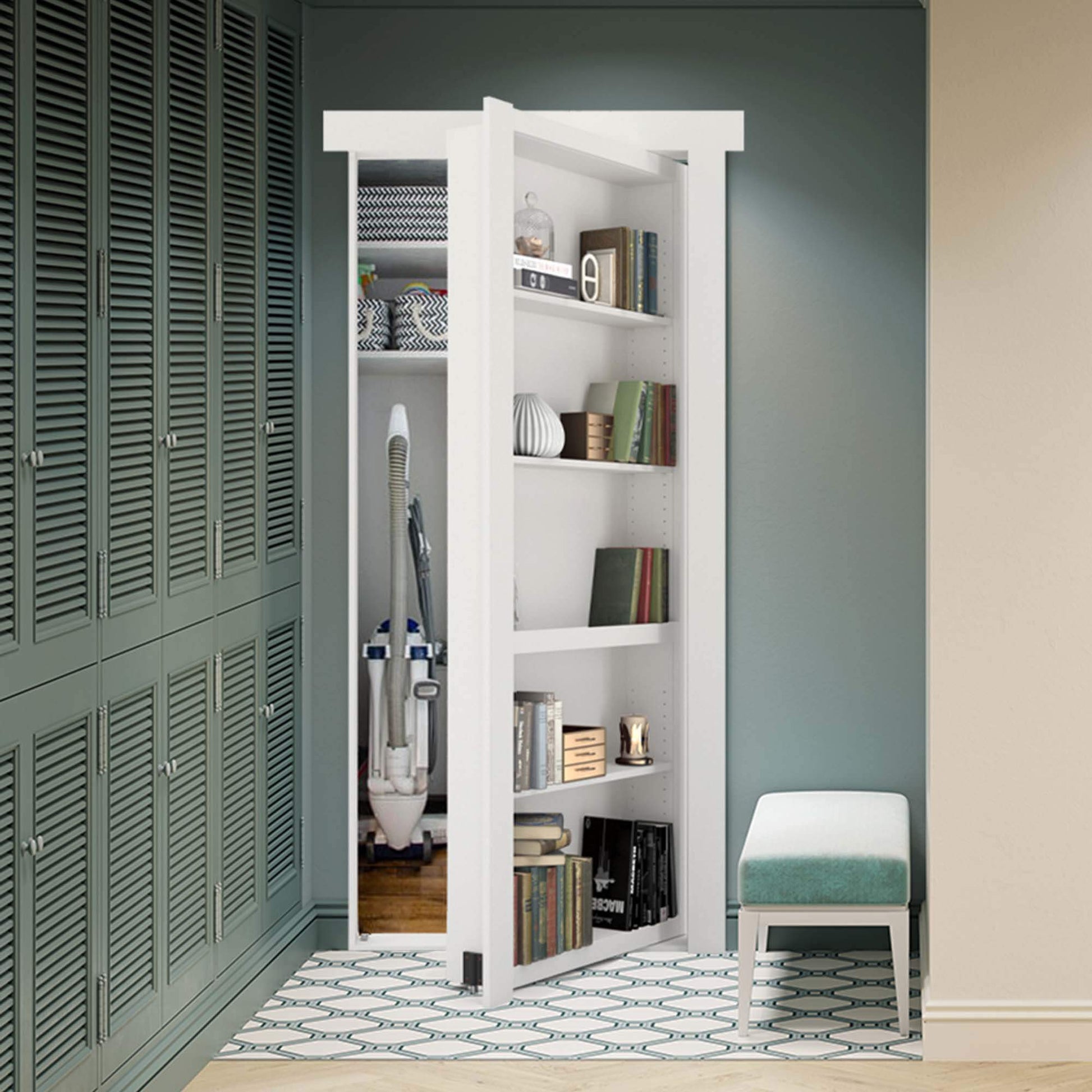 Flush Mount Bookcase Door - Murphy Door