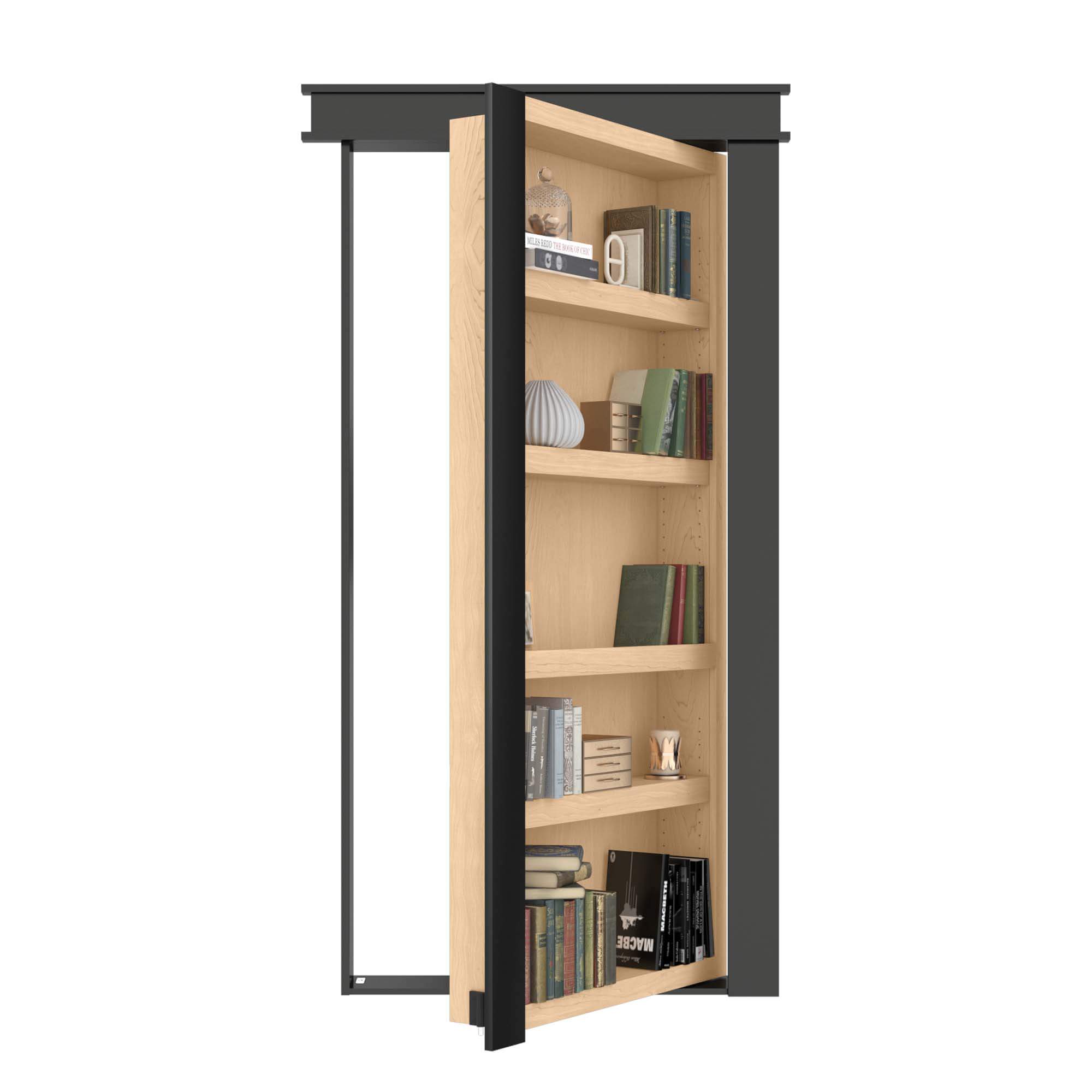 Inset Bookcase Armored Murphy Door Bookcase – Murphy Door®