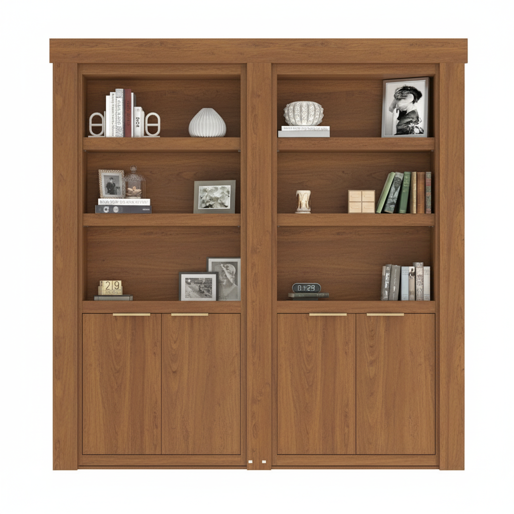 EcoCrafted French Murphy Door Bookcase
