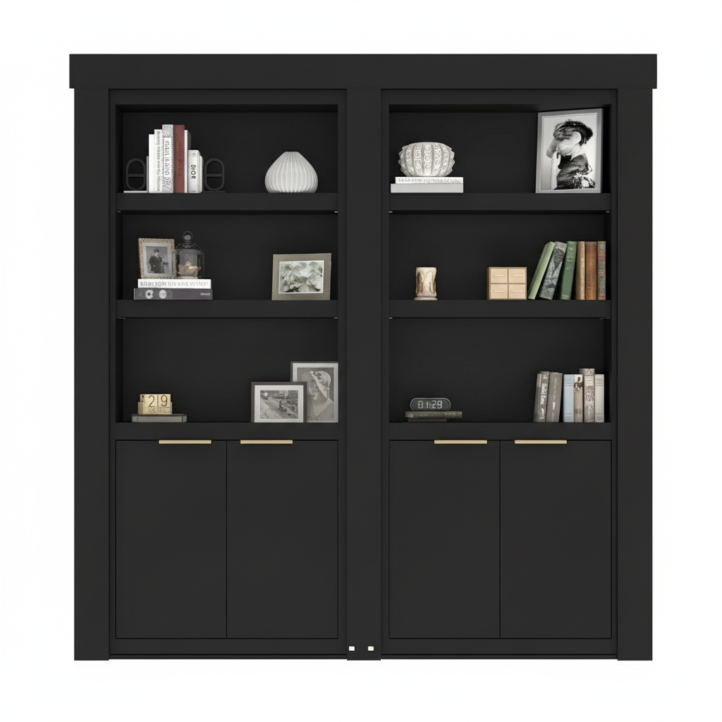 EcoCrafted French Murphy Door Bookcase