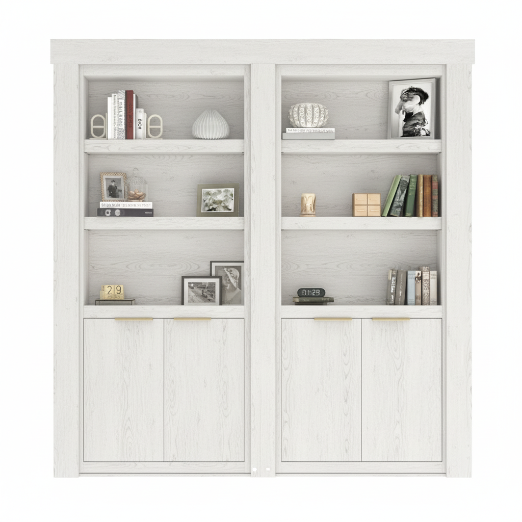 EcoCrafted French Murphy Door Bookcase