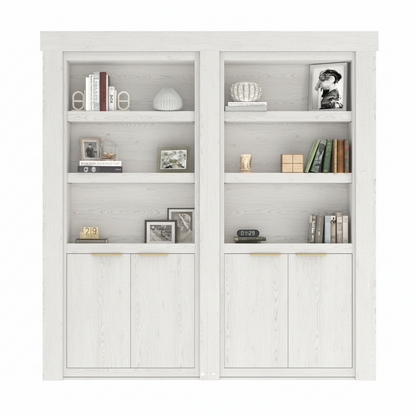 EcoCrafted French Murphy Door Bookcase