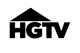 Black HGTV logo with the letters HGTV and a stylized house roof icon above them.