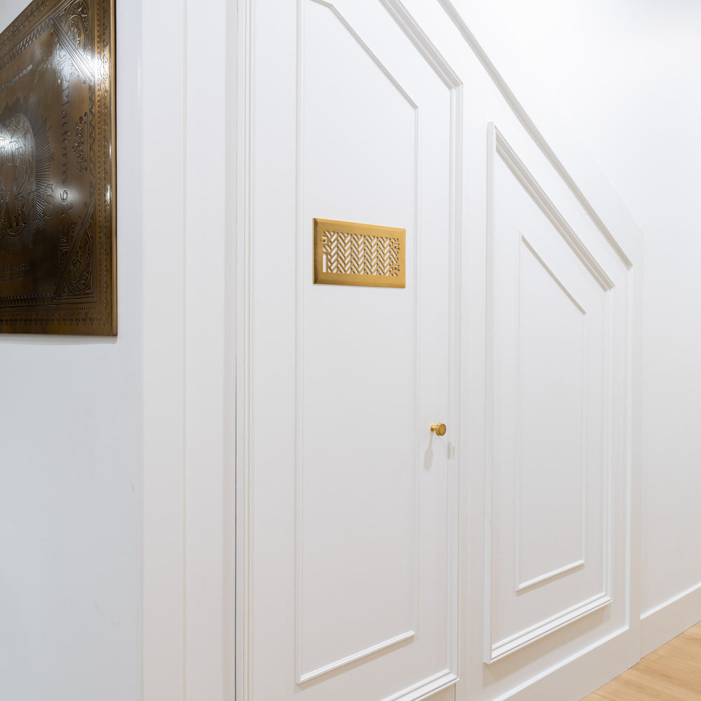 Hidden Panel Murphy Door Kit, flush with wall, Cedar City installation, closed