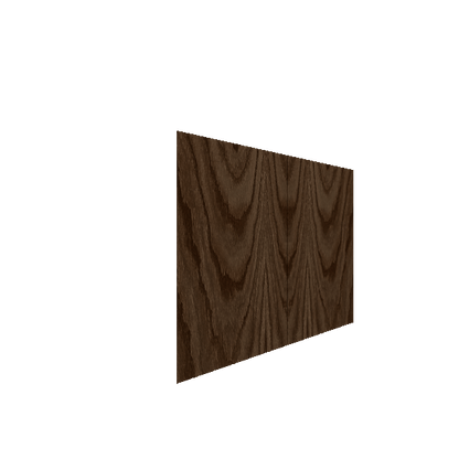 Lower Slab Cabinet Door - Left (Veneers) (French Door) - Red Oak Veneer / Burnt Coal Stain