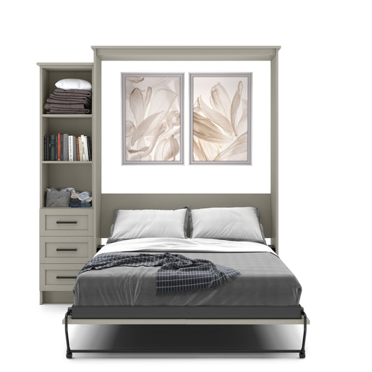 Murphy Bed - Twin - Left Side Cabinet - Murphy Door