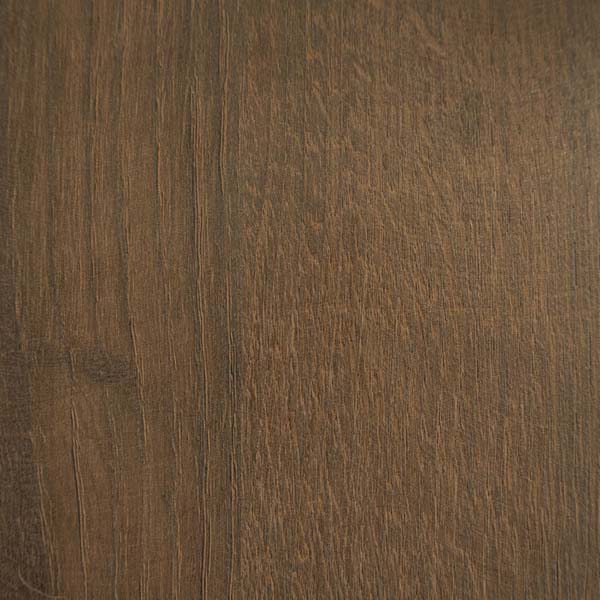 Rich brown wood grain texture with vertical patterns, showcasing Murphy Door® premium finish for hidden doors.
