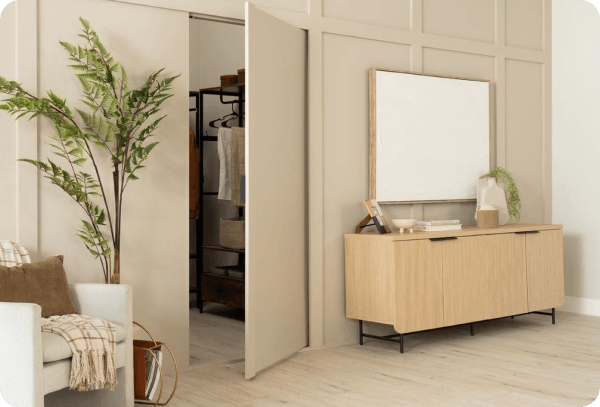 Murphy Door® Hidden Panel Door Kit - Secret Door Behind Any Wall Treatment
