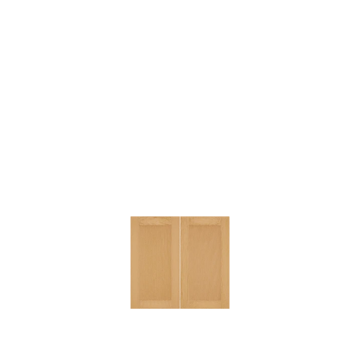 Murphy Door® light wooden cabinet doors featuring a simple rectangular panel design with natural wood grain finish.