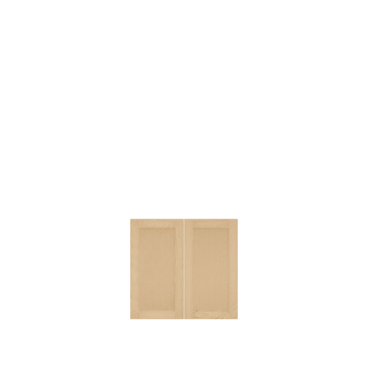 Murphy Door® light wood unfinished cabinet doors, featuring simple rectangular panels with natural grain finish.