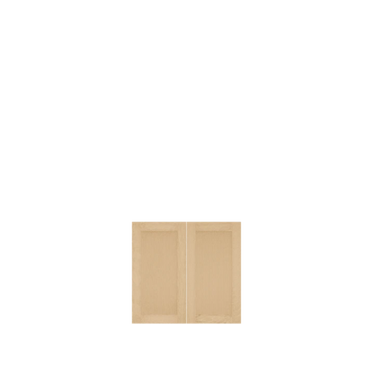 Murphy Door® light wood unfinished cabinet doors, featuring simple rectangular panels with natural grain finish.