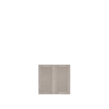 Murphy Door® cabinet door panels in light gray wood, featuring clean rectangular design with subtle texture detailing.