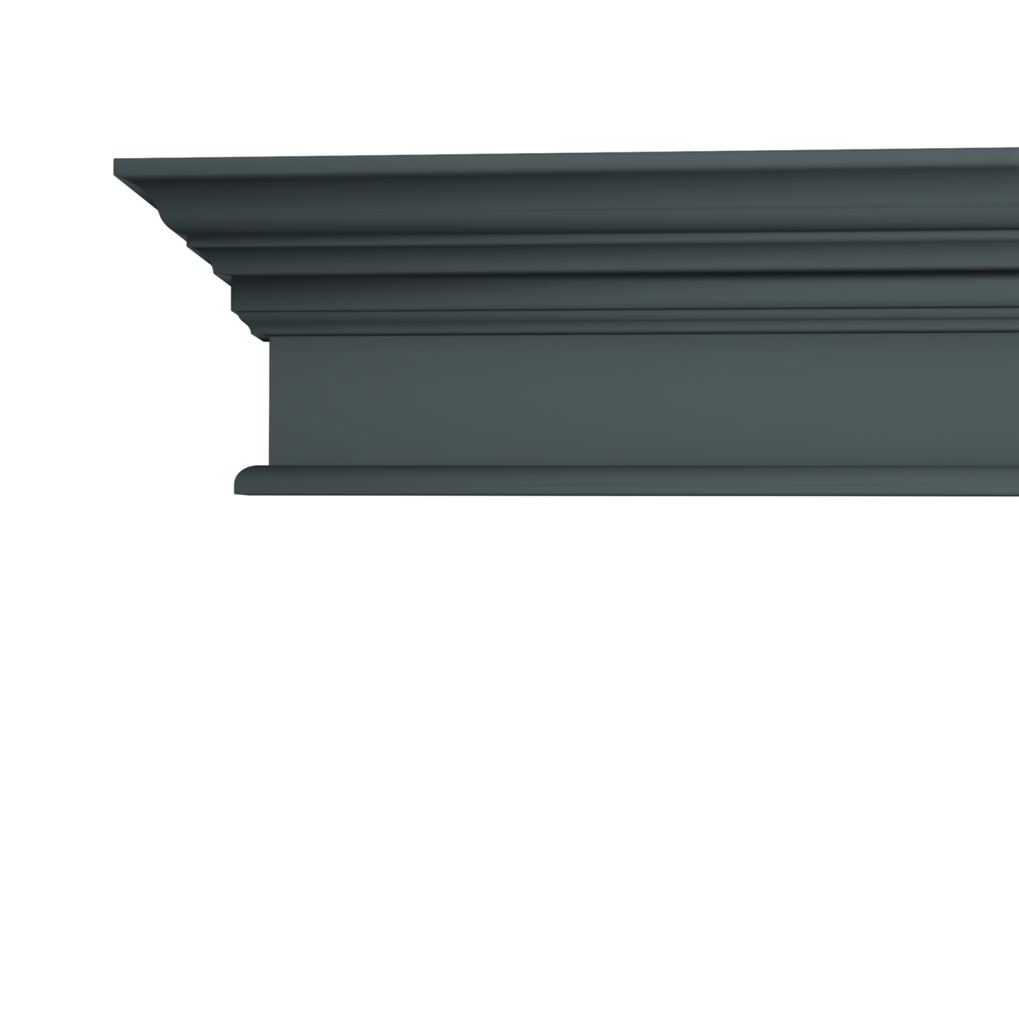 Crown Front Entablature (Paint Grade) (Single Door)