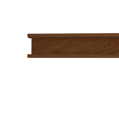Murphy Door® wooden trim piece in rich brown walnut finish, featuring straight edges and natural wood grain patterns.