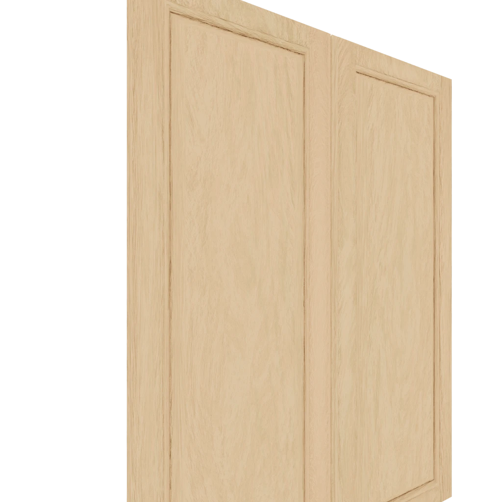 Murphy Door® Upper Raised Panel Cabinet Door (White Oak) (Single Door) in a Flush Mount 2.0 design.