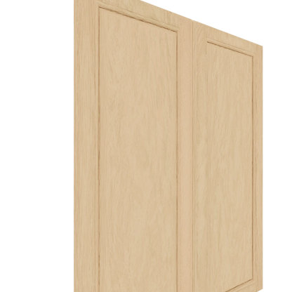 Murphy Door® Upper Raised Panel Cabinet Door (White Oak) (Single Door) in a Flush Mount 2.0 design.