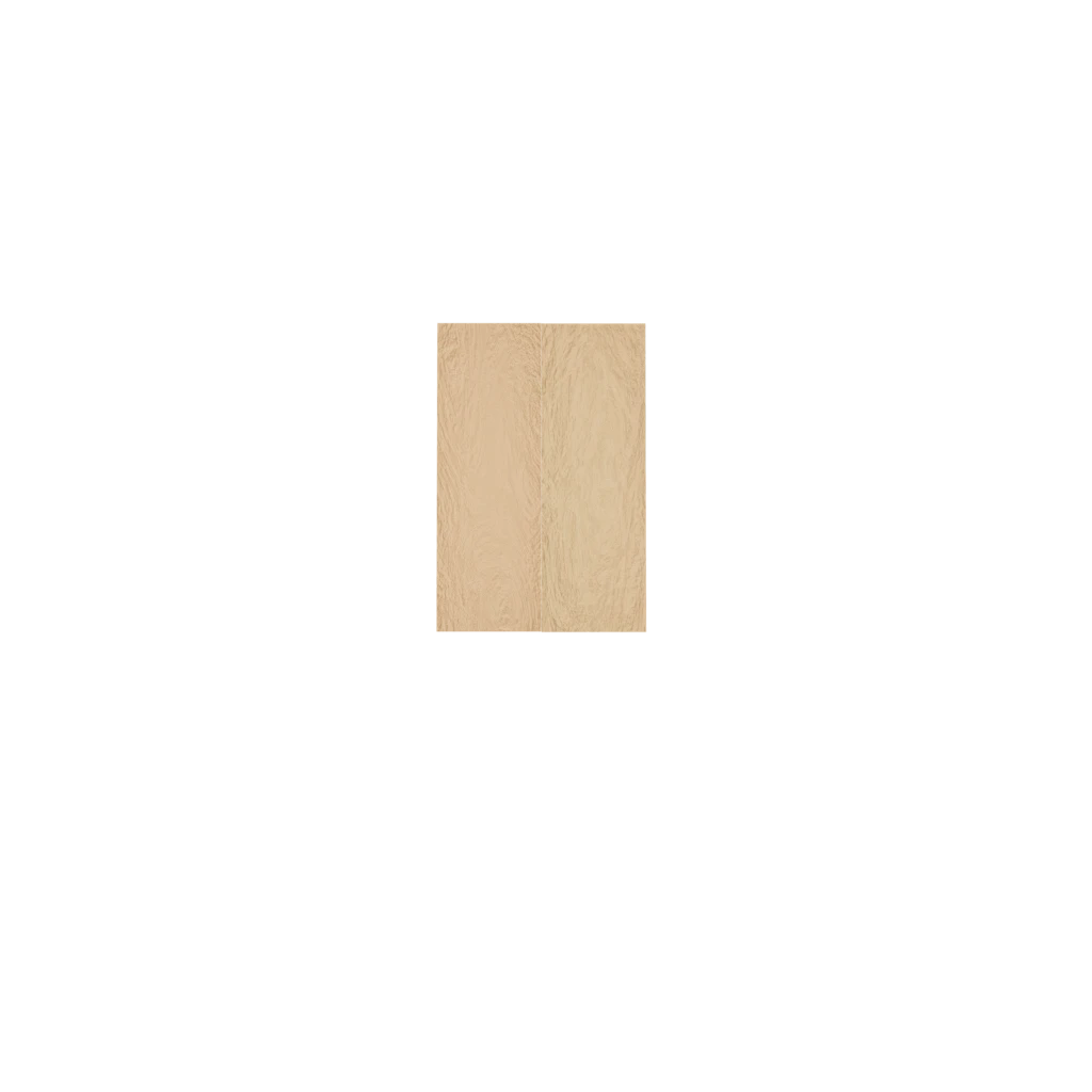 Murphy Door® Upper Slab Cabinet Door (White Oak) (Single Door), light wood with varying grain texture, Flush Mount 2.0.