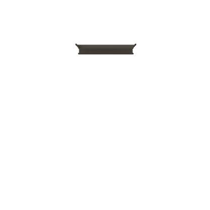 Crown Front Entablature (Paint Grade) (Single Door)