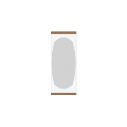 Murphy Door® Mirror Backing (Veneers) (Single Door) in light grey on a white panel, Flush Mount 2.0, via MD Configurator.