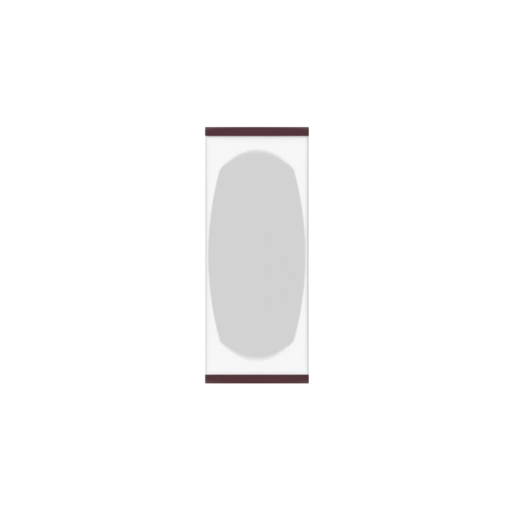 Murphy Door® hidden wall panel system: light gray rounded panel and adjacent flat panel with subtle brown trim.