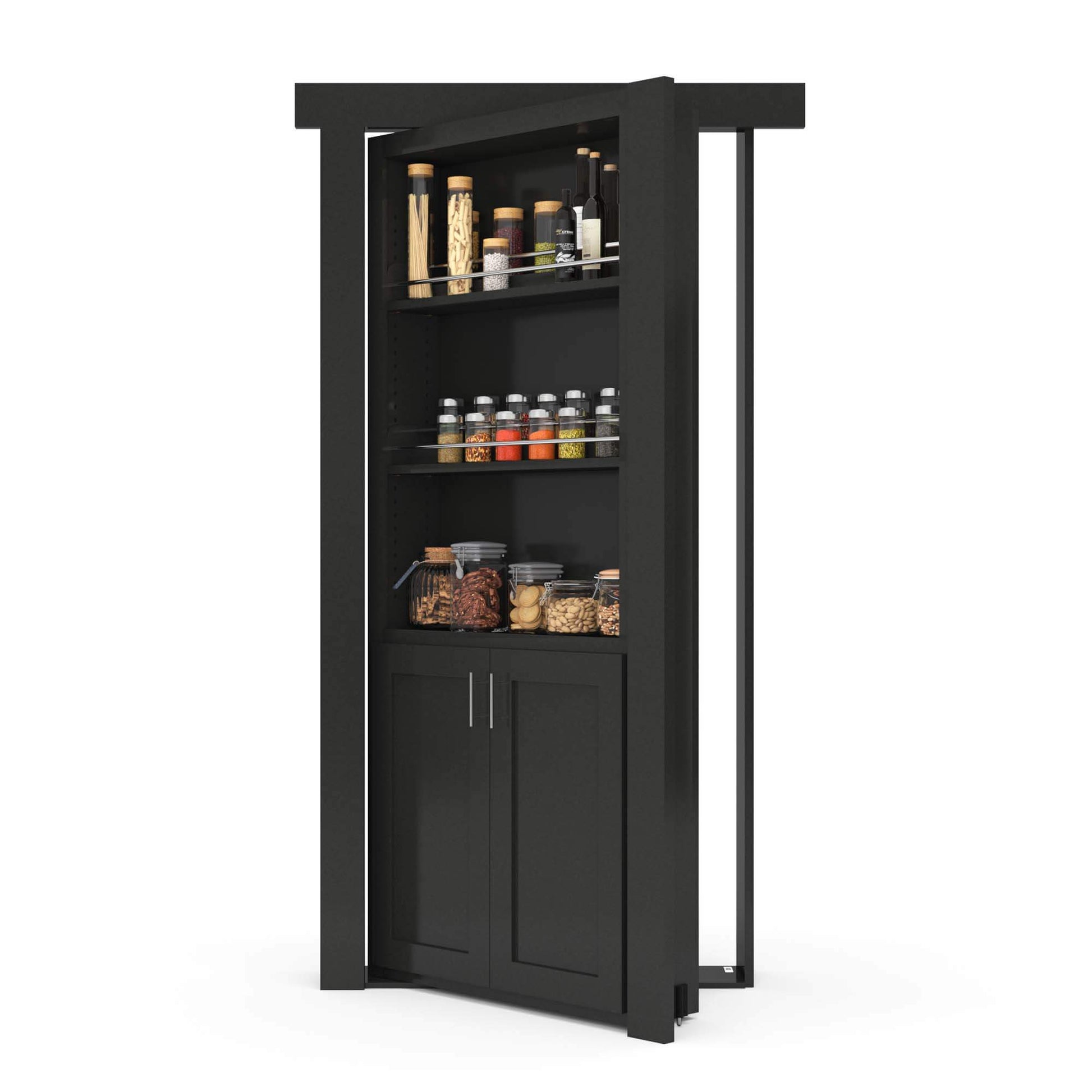 Spice Cabinets With Doors Hidden Spice Rack With Sliding Doors Design