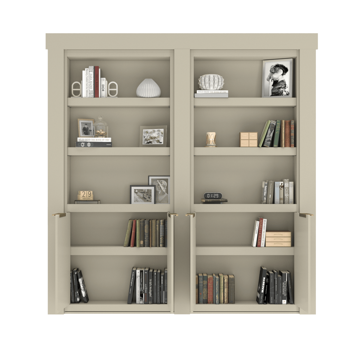 EcoCrafted French Murphy Door Bookcase