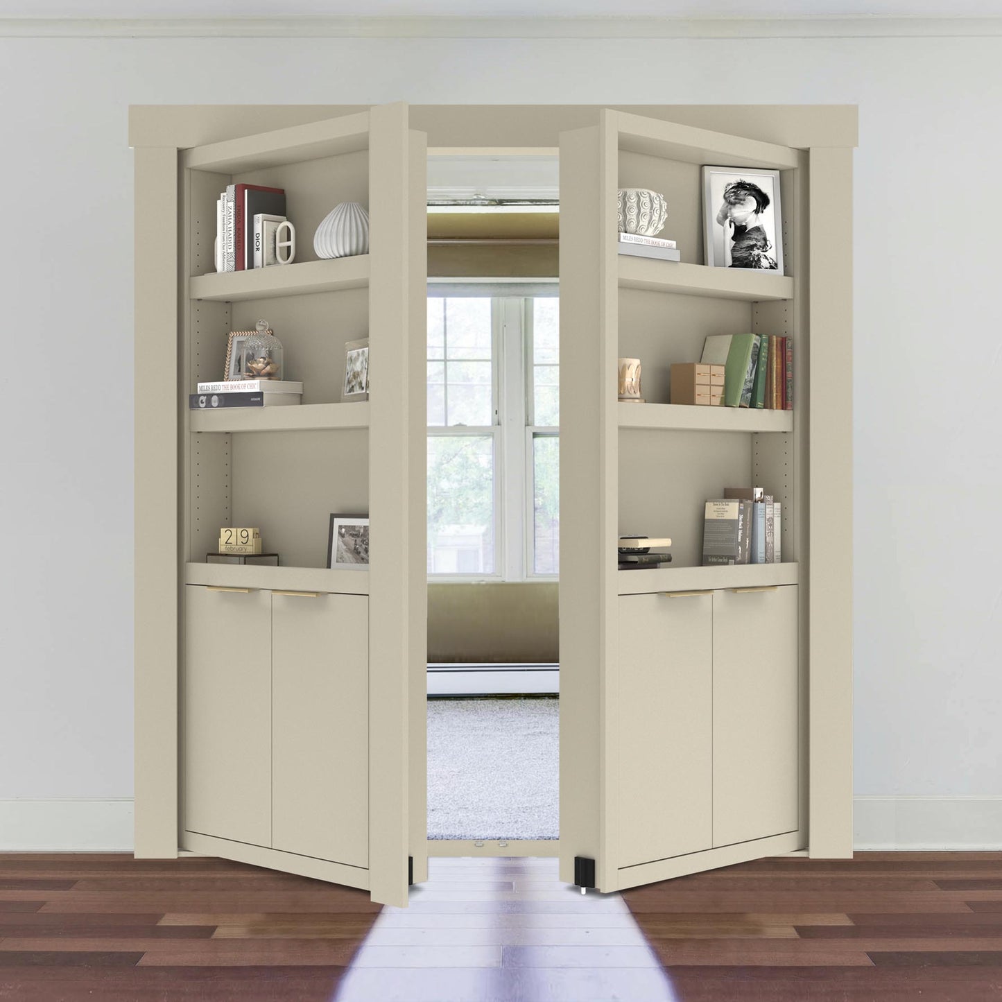 EcoCrafted French Murphy Door Bookcase