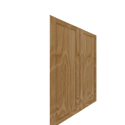 Upper Raised Panel Cabinet Door (White Oak) (Single Door) - White Oak Veneer / Unfinished
