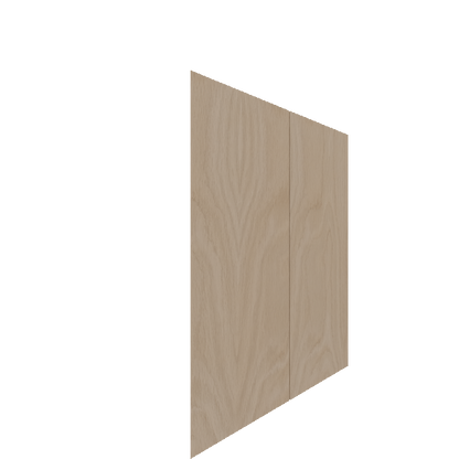 Upper Inset Slab Cabinet Door (White Oak) (Single Door) - White Oak Veneer / Natural Stain