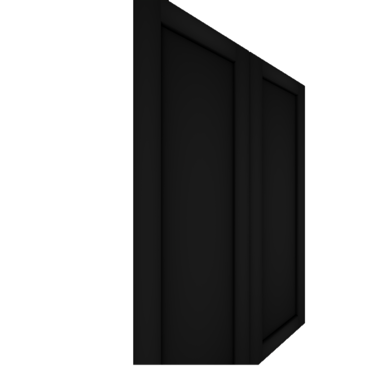 Dark grey Murphy Door® Upper Inset Shaker Cabinet Door (Single Door, Paint Grade), Flush Mount 2.0.