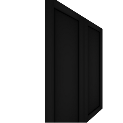 Dark grey Murphy Door® Upper Inset Shaker Cabinet Door (Single Door, Paint Grade), Flush Mount 2.0.