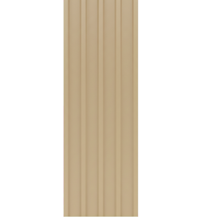 Murphy Door® tan vertical board & batten panel, likely a hidden door.