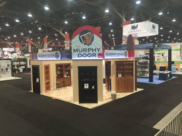 Murphy Door booth at the National Hardware Show in Las Vegas