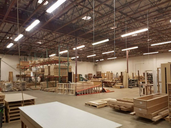 Inside Murphy Door's 40,000 square foot factory and milling department