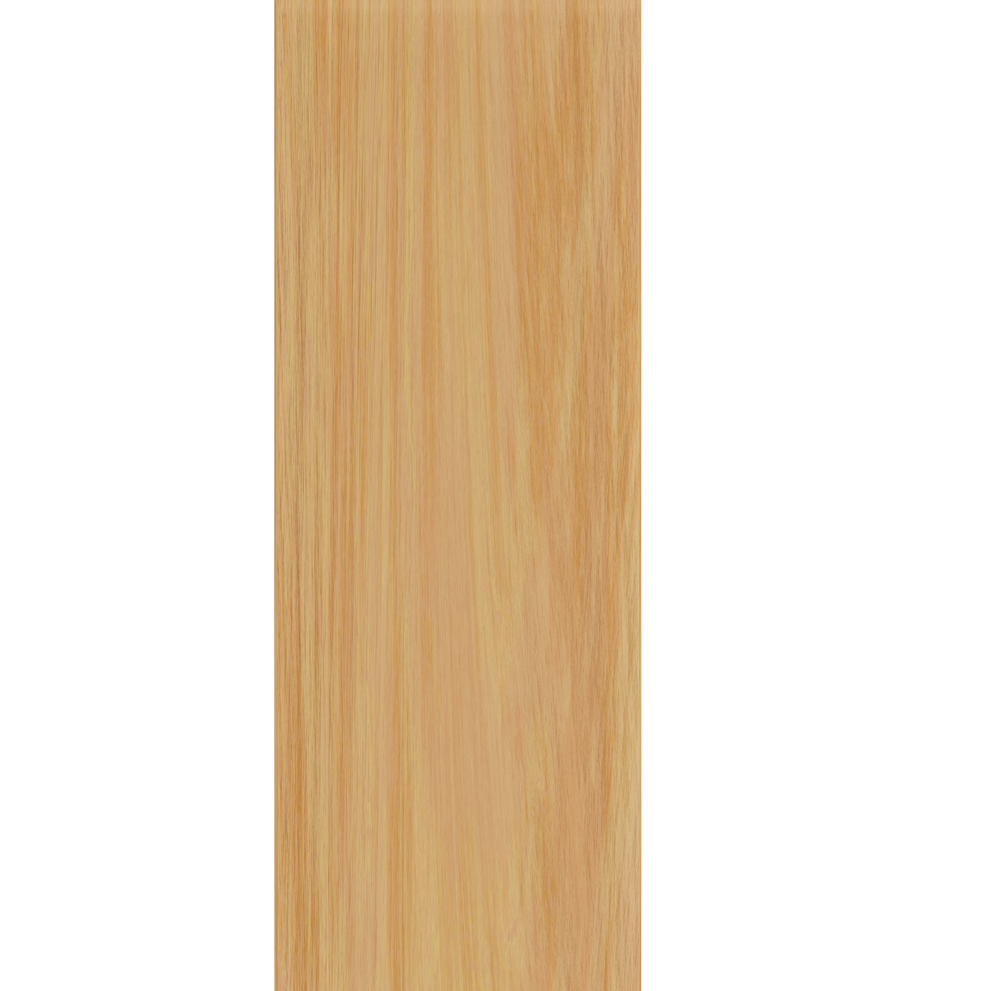 Murphy Door® blonde wood panel, vertical grain, flanked by solid black and tan sections.