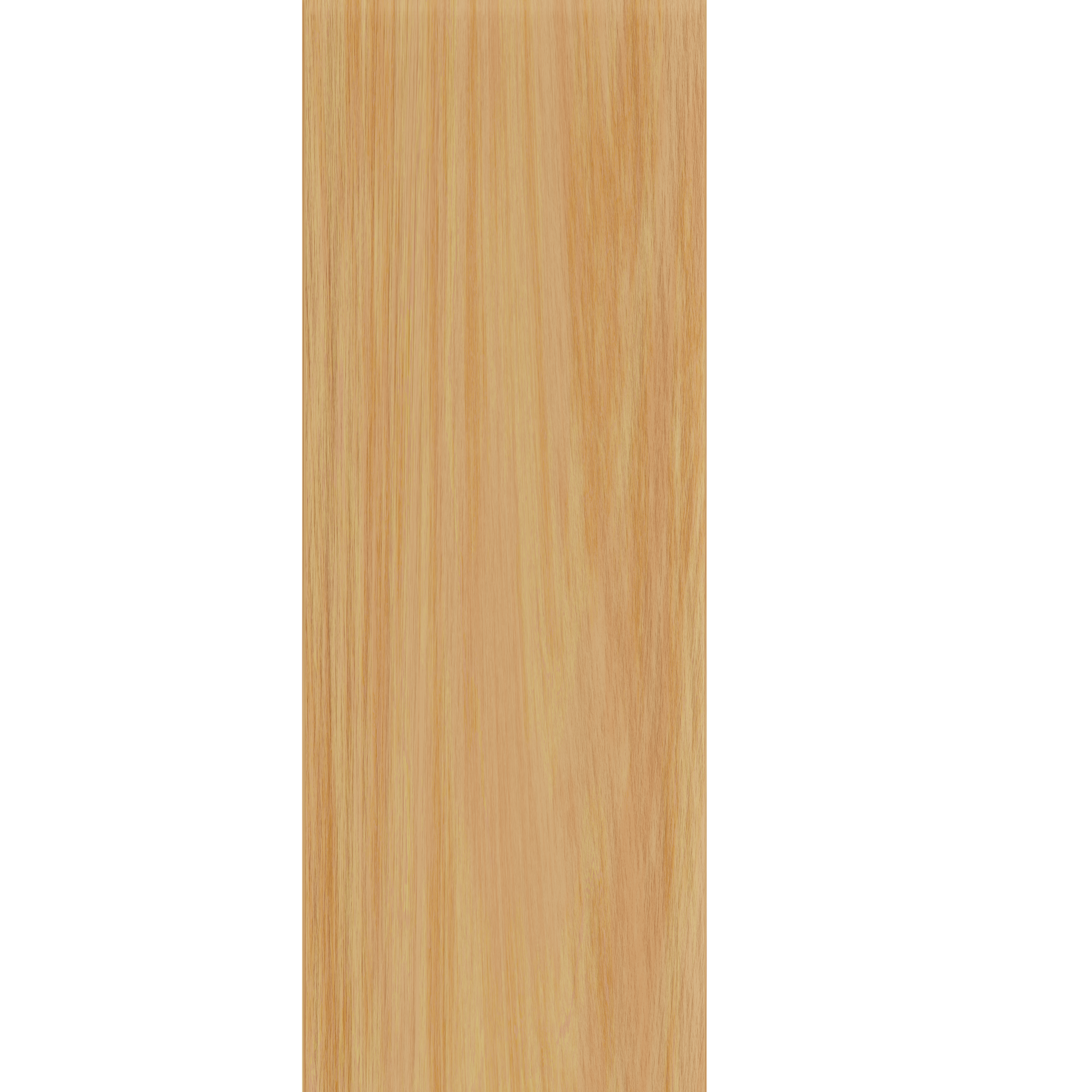 Murphy Door® blonde wood panel, vertical grain, flanked by solid black and tan sections.