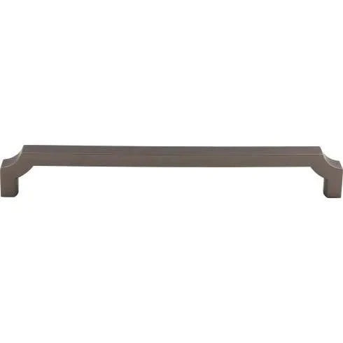 Murphy Door® dark bronze rectangular cabinet pull with stylized ends.