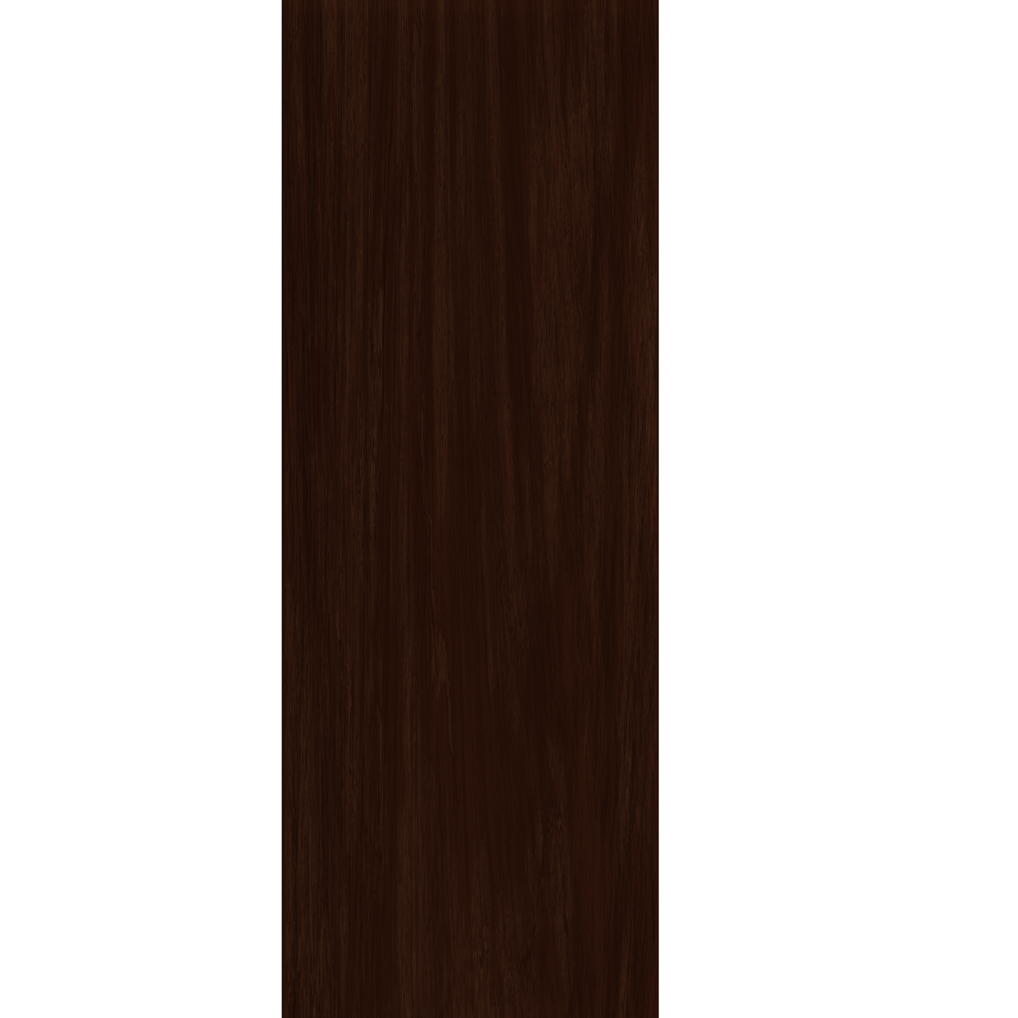 Murphy Door® dark brown vertically grained hidden door panel.