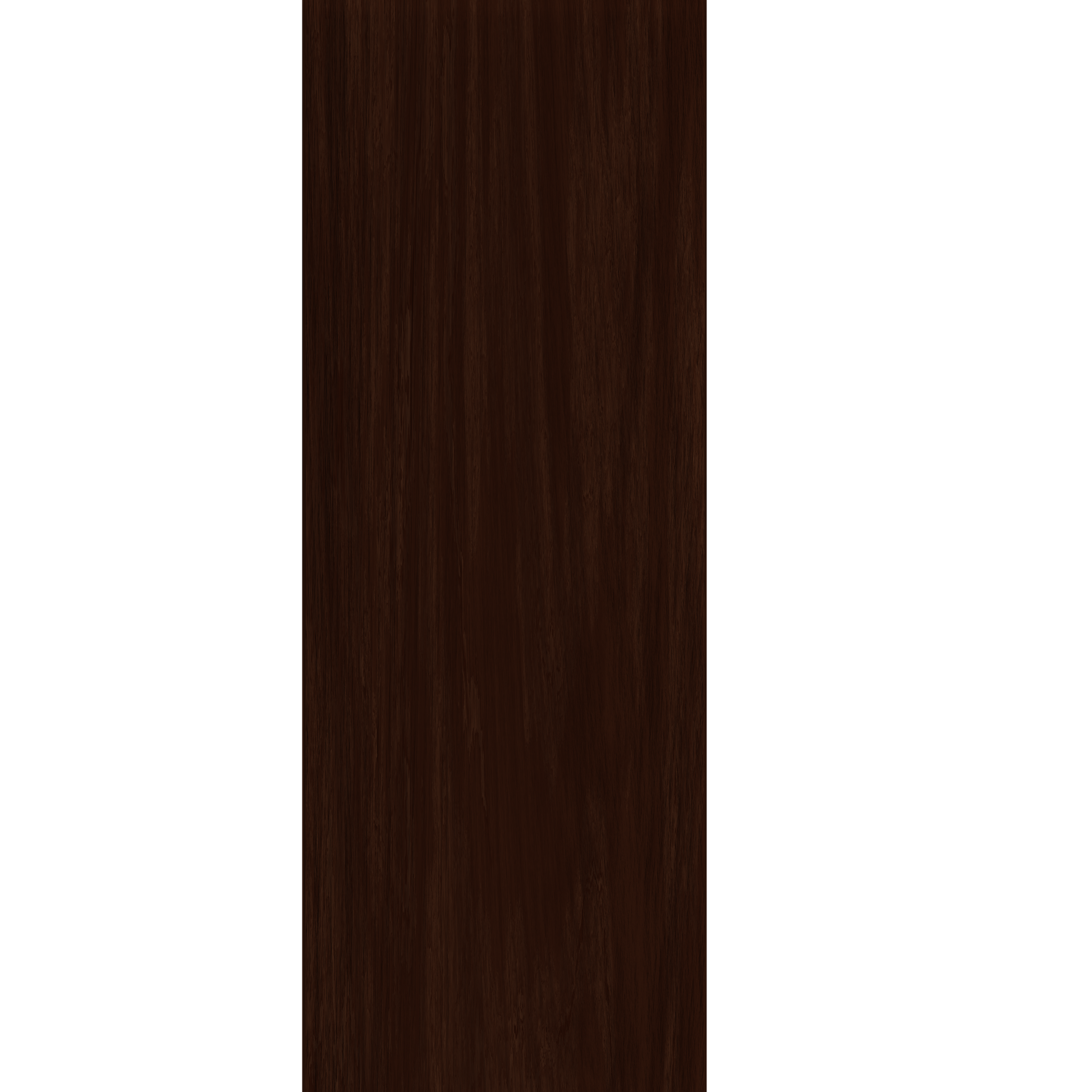 Murphy Door® dark brown vertically grained hidden door panel.