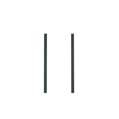 Dark gray Murphy Door® hidden door panel, sleek, with subtle vertical lines indicating seams.