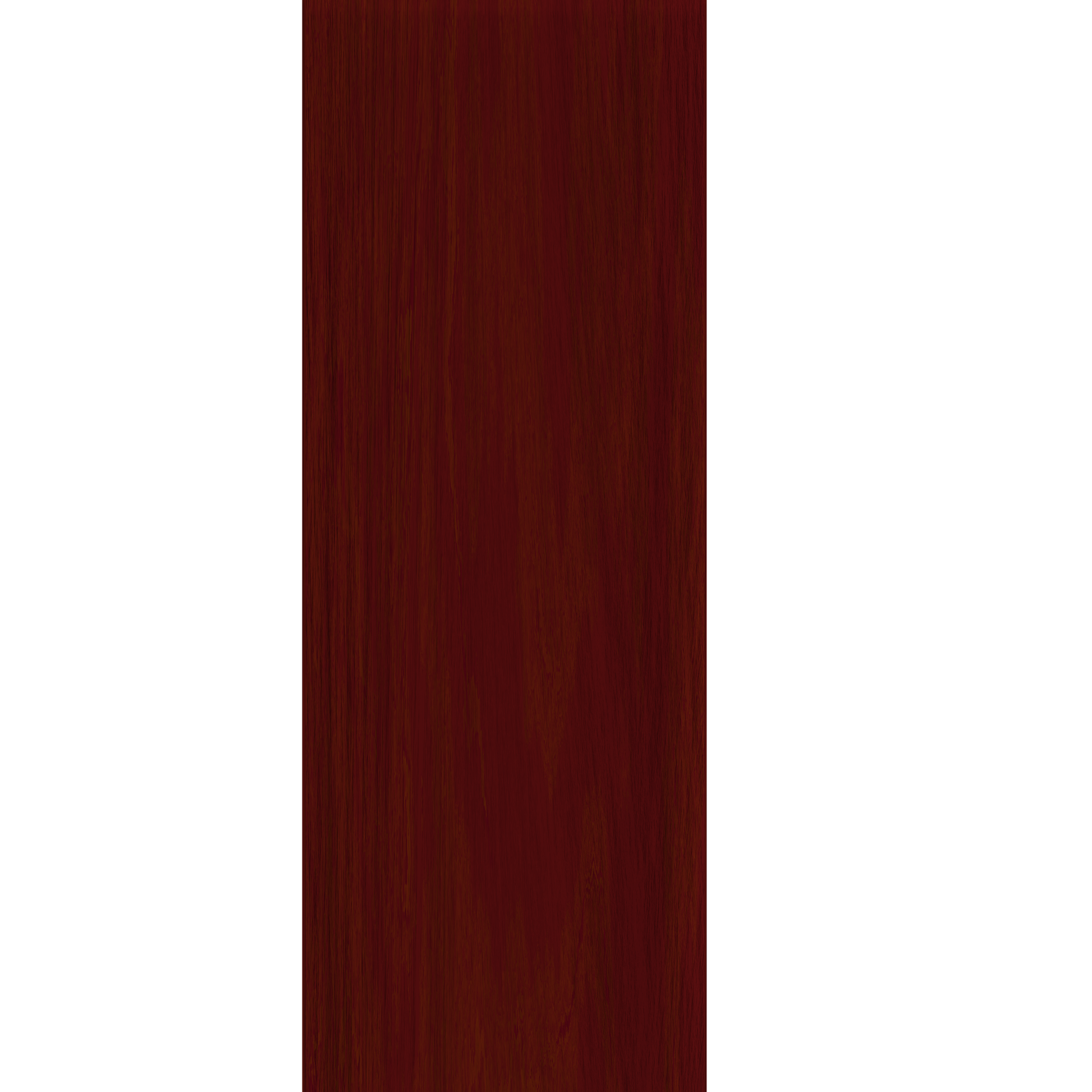 Murphy Door® dark red wood panel with vertical grain, flanked by black and solid dark red sections.