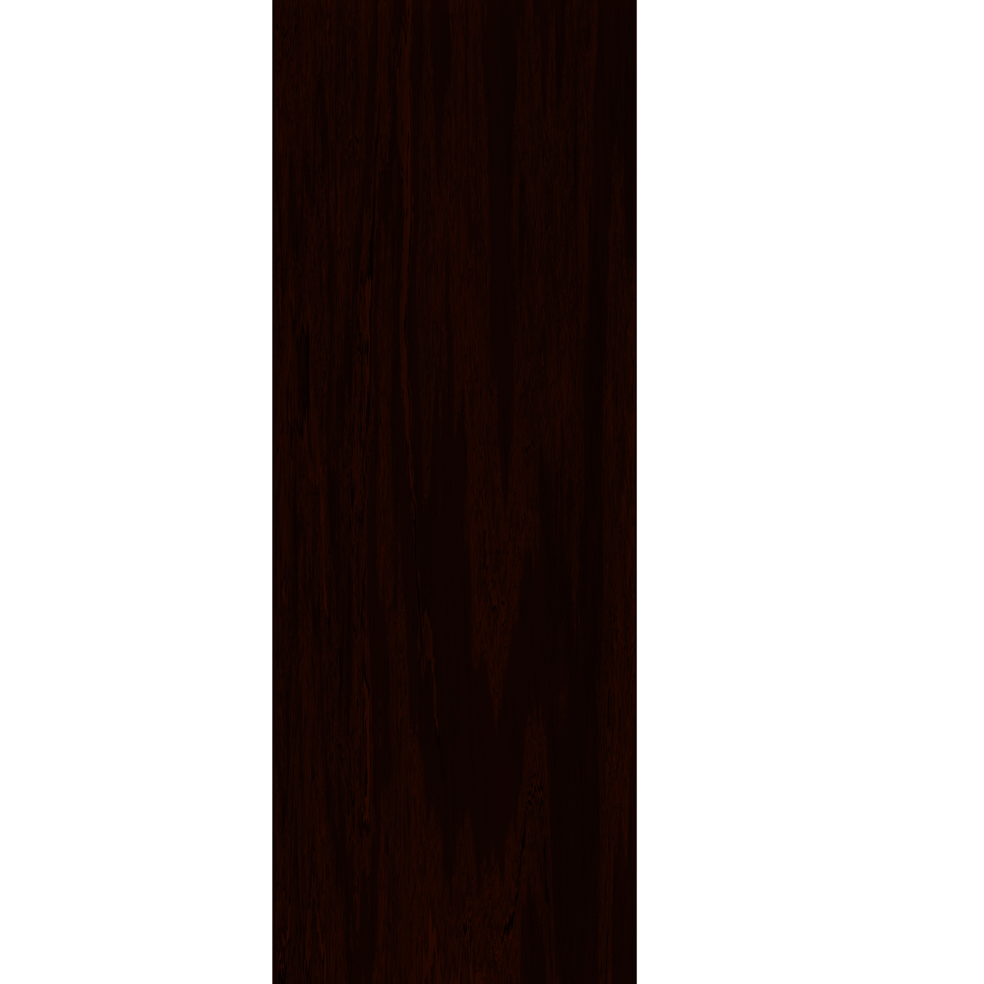 Murphy Door® dark reddish-brown wood hidden door panel with vertical grain.