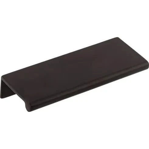 Murphy Door® oil-rubbed bronze metal modern edge pull cabinet handle.